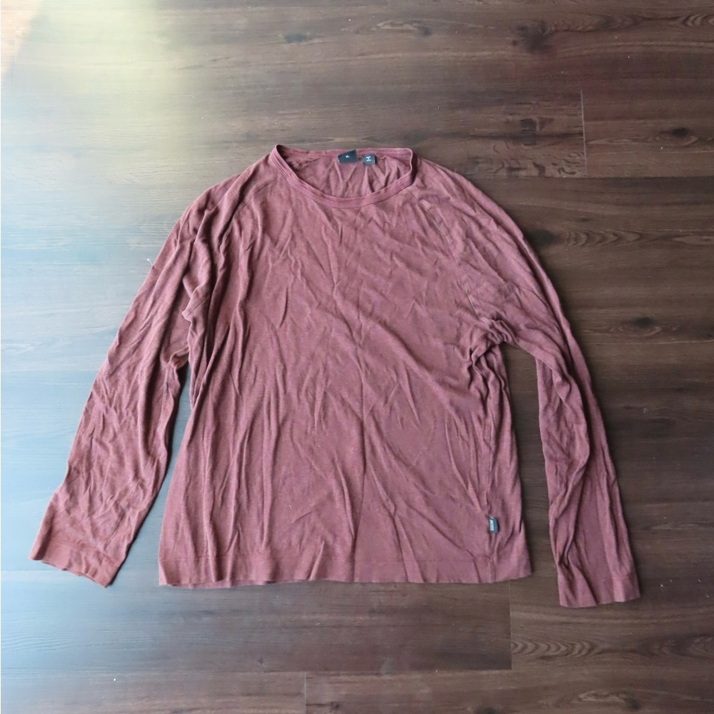 Hugo Boss Maroon Slim Fit Shirt long sleeve